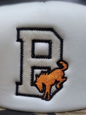 FORD Bronco x American Eagle 'B' Patch Green and White Camo Snapback Trucker Hat